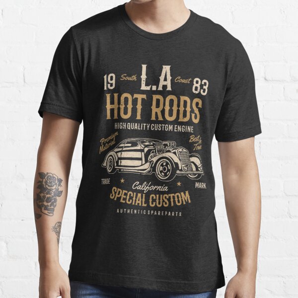 Premium Vector  L.a hot rods t-shirt design