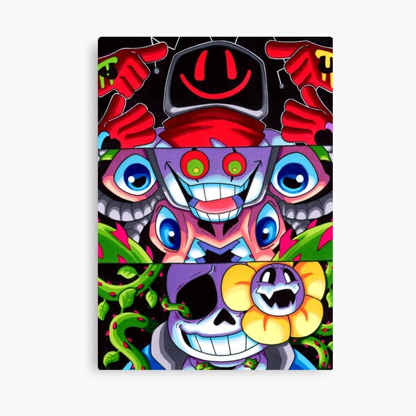 Qiguai Undertale Frisk Vs Omega Flowey RPG Game 1 Nice Oil Painting Wall  Art Picture and Canvas Art Poster Print Modern Family Bedroom Decor Posters  12x18inch(30x45cm) : : Home