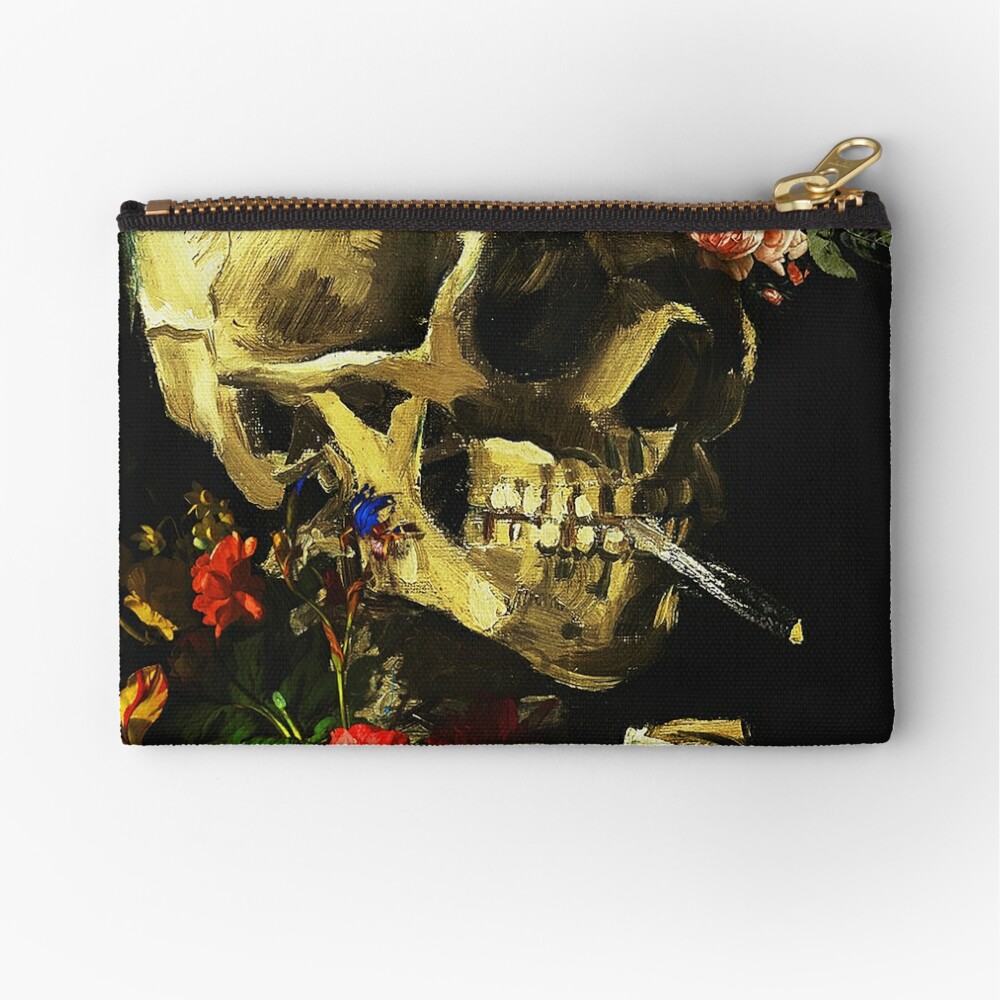 Van Gogh Art Painting Coin Purse Sunflower Starry Night Skeleton Women Wallet Men Purses Money Coin