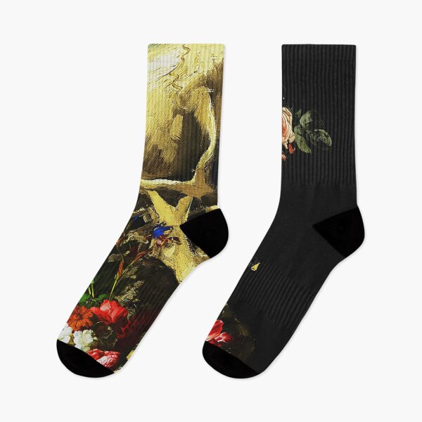 Item preview, Vincent Van Gogh - Skull of a Skeleton with Burning Cigarette and Flowers designed and sold by ind3finite.