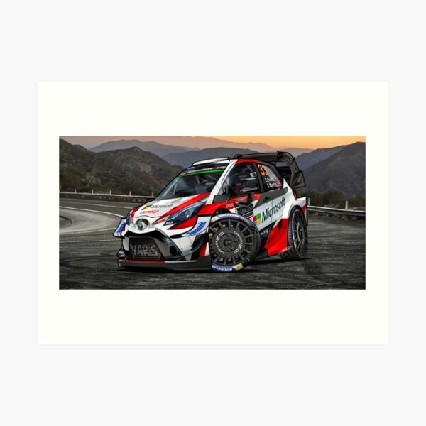 Toyota Yaris Wrc Ott Tanak Art Print For Sale By Icrdesigns Redbubble