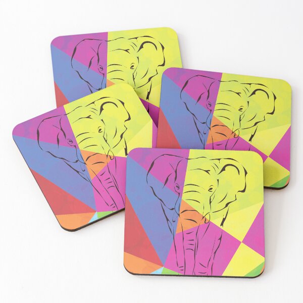 Item preview, Colorful elephant designed and sold by DonaFada.