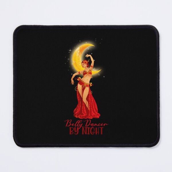 Item preview, Belly Dancer By Night!  (Red/Yellow on Black) designed and sold by PawsitiveMum.