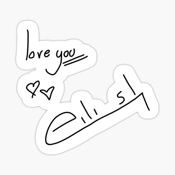 Billie Eilish Handwriting