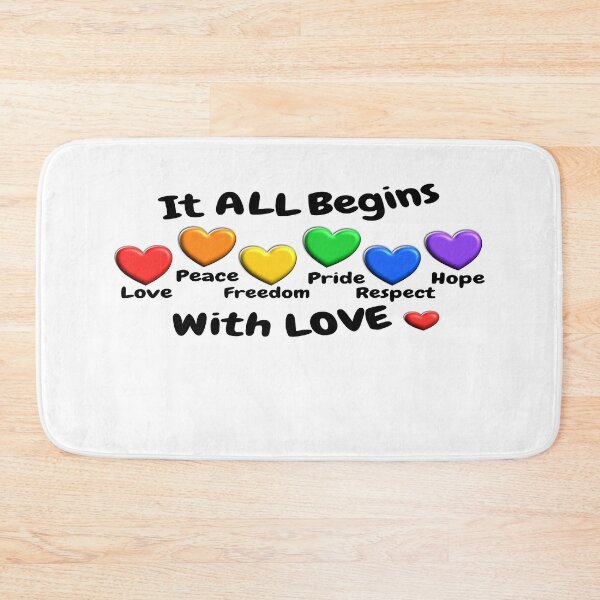 Item preview, Rainbow Colors Pride Love Hearts designed and sold by MyJojoBean.