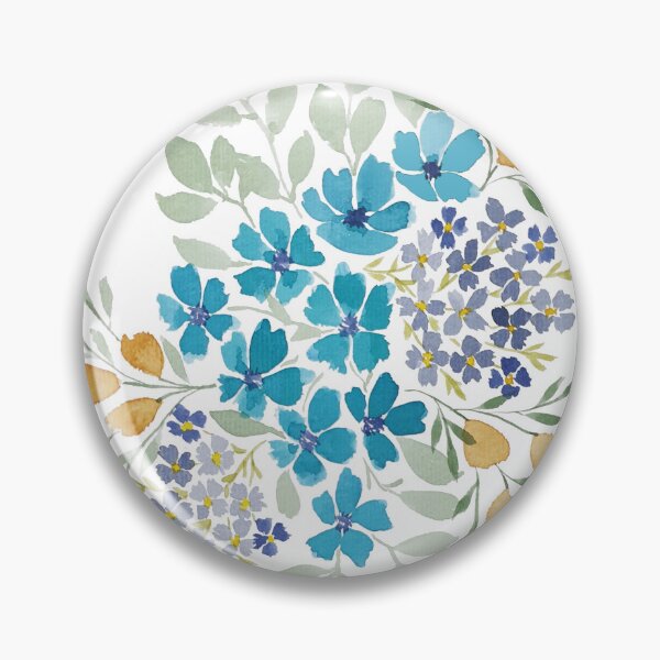 Item preview, Turquoise Flowers designed and sold by Orly Fuchs Galchen.