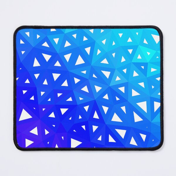 Item preview, Aqua to Blue Wire-frame Geometric Triangles Pattern Design designed and sold by patternsoup.