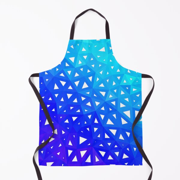 Item preview, Aqua to Blue Wire-frame Geometric Triangles Pattern Design designed and sold by patternsoup.