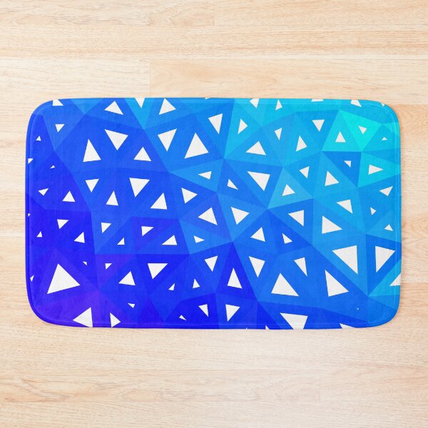 Item preview, Aqua to Blue Wire-frame Geometric Triangles Pattern Design designed and sold by patternsoup.