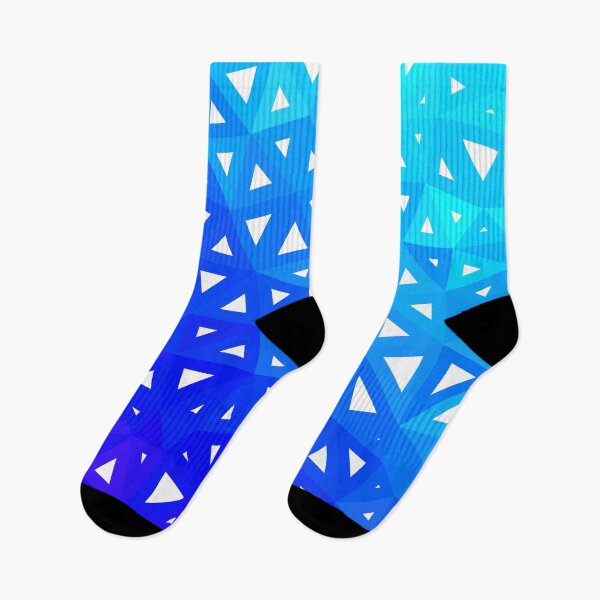 Item preview, Aqua to Blue Wire-frame Geometric Triangles Pattern Design designed and sold by patternsoup.