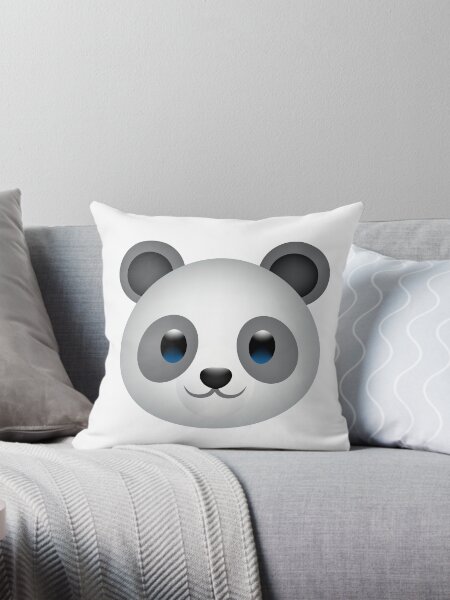 Panda Emoji Pillows Cushions for Sale Redbubble