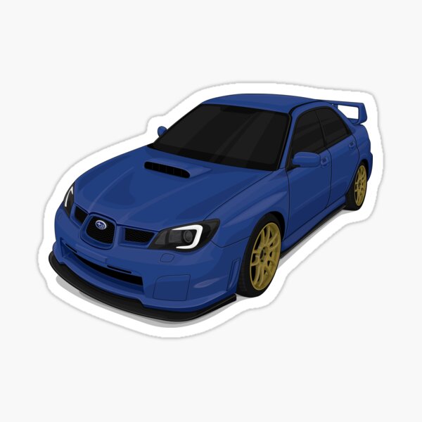 "Subaru Impreza" Sticker by carillustration Redbubble