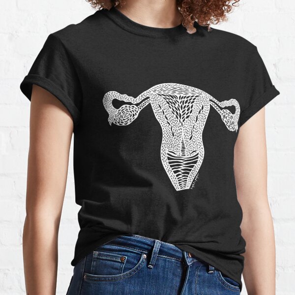 Item preview, Uterus - White Print  designed and sold by light-and-paper.