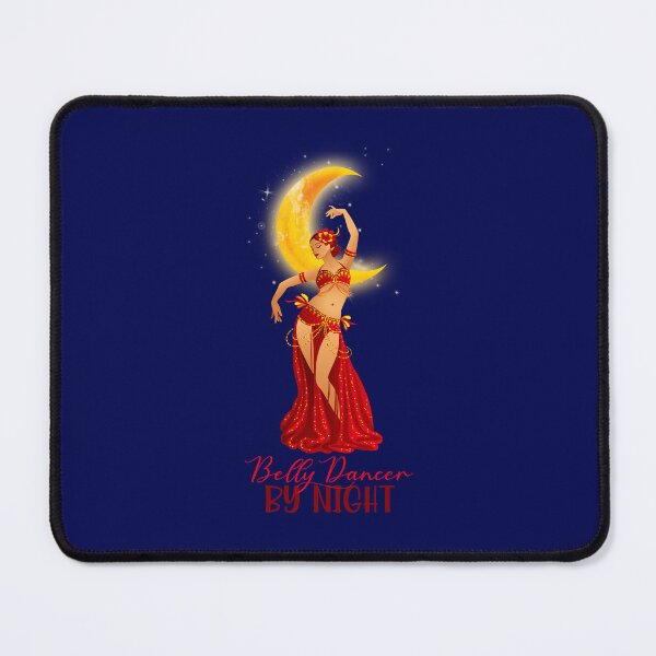 Item preview, Belly Dancer By Night!  (Red/Yellow on Navy) designed and sold by PawsitiveMum.