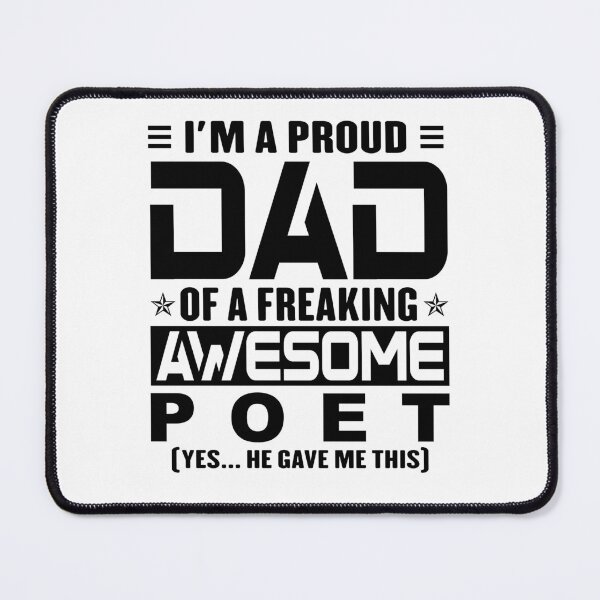 Item preview, I’m A Proud Dad Of A Freaking Awesome poet, Funny Dad Shirt, Dad Of poet Shirt, Dad Gifts, Christmas Gifts For Dad designed and sold by xlnv.
