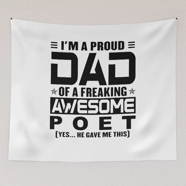Item preview, I’m A Proud Dad Of A Freaking Awesome poet, Funny Dad Shirt, Dad Of poet Shirt, Dad Gifts, Christmas Gifts For Dad designed and sold by xlnv.