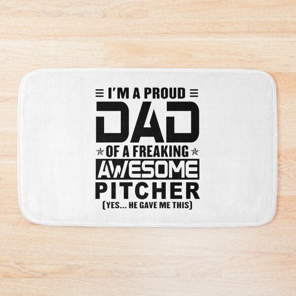 Item preview, I’m A Proud Dad Of A Freaking Awesome pitcher, Funny Dad Shirt, Dad Of pitcher Shirt, Dad Gifts, Christmas Gifts For Dad designed and sold by xlnv.