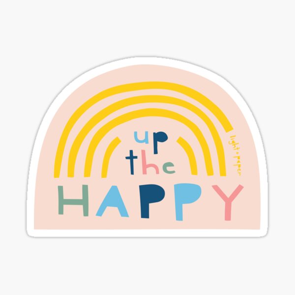 Up the Happy Rainbow Sticker