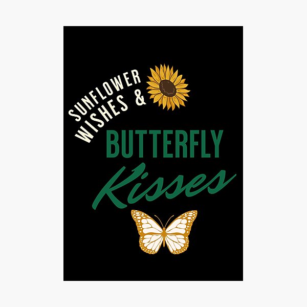 Item preview, Sunflower Wishes And Butterfly Kisses, Sunflower Butterfly Dreams designed and sold by SportyDogShop.
