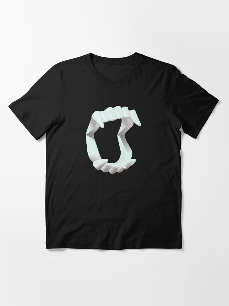 Glow in the Dark Vampire Fangs Essential T-Shirt for Sale by PrairieGrouse