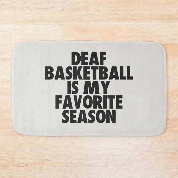Aperçu de l'œuvre Le basket-ball sourd est ma saison préférée - Cadeau pour les fans de basket-ball sourds créée et vendue par kindxinn.