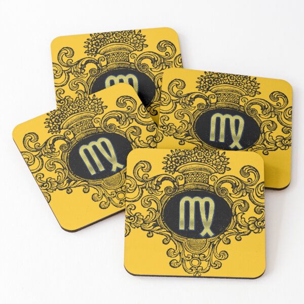 Item preview, Virgo Zodiac Sign Astrology Royal-Themed Yellow Design designed and sold by gyrate.