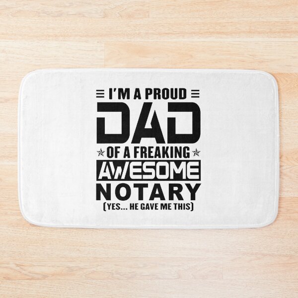 Item preview, I’m A Proud Dad Of A Freaking Awesome notary, Funny Dad Shirt, Dad Of notary Shirt, Dad Gifts, Christmas Gifts For Dad designed and sold by xlnv.