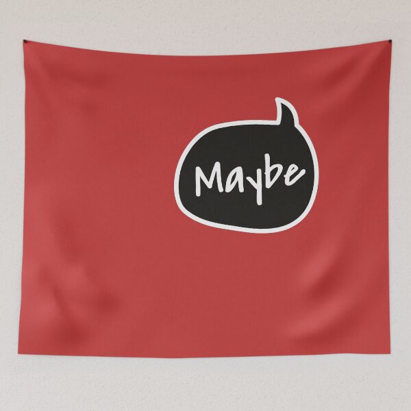 Item preview, Maybe - speech bubble designed and sold by knappidesign.
