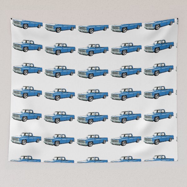 Item preview, Light Blue 80s Lowered C Truck designed and sold by CoolRide.