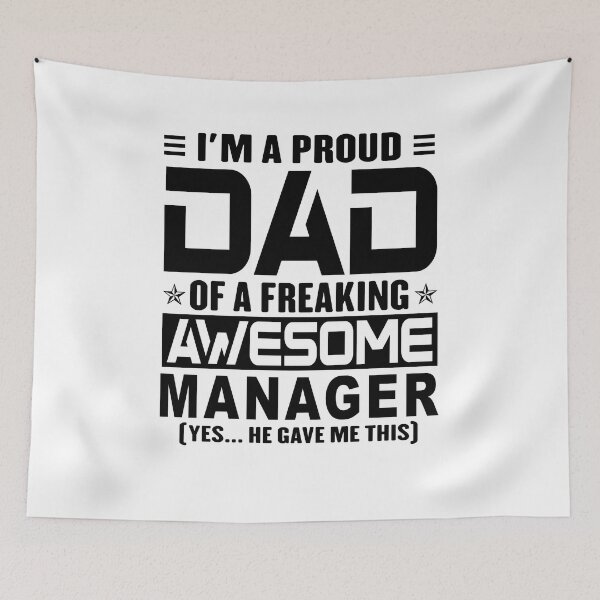 Item preview, I’m A Proud Dad Of A Freaking Awesome manager, Funny Dad Shirt, Dad Of manager Shirt, Dad Gifts, Christmas Gifts For Dad designed and sold by xlnv.