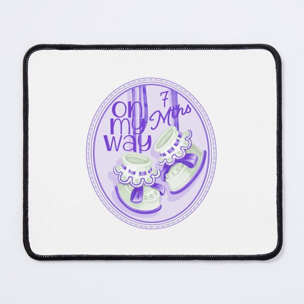 Item preview, “On My Way - 7 Mths” Purple (Incl. Maternity & Baby Wear) designed and sold by PawsitiveMum.