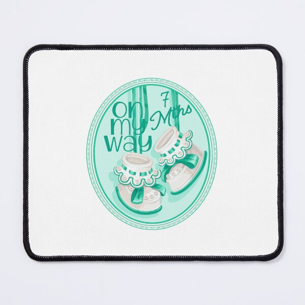 Item preview, “On My Way - 7 Mths” Baby Green (Incl. Maternity & Baby Wear) designed and sold by PawsitiveMum.