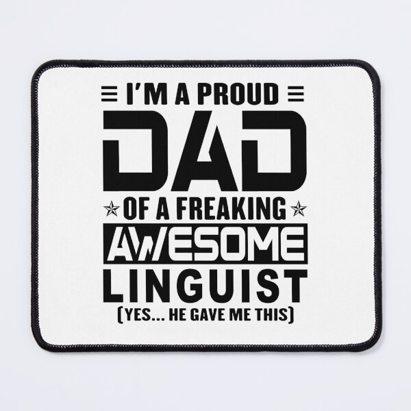 Item preview, I’m A Proud Dad Of A Freaking Awesome linguist, Funny Dad Shirt, Dad Of linguist Shirt, Dad Gifts, Christmas Gifts For Dad designed and sold by xlnv.