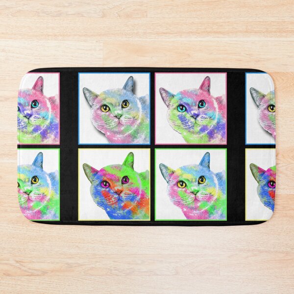 Item preview, Multicoloured Cute & Colourful Cat Litter Family Portraits designed and sold by Mrspink16.