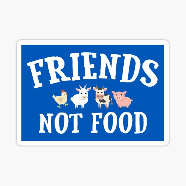 Item preview, Vegetarian, Vegan - Animals are Friends Not Food designed and sold by EstelleStar.