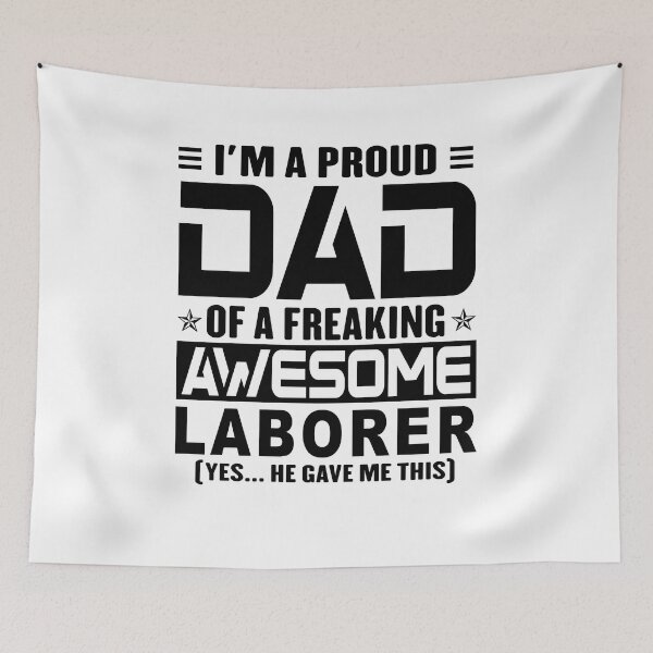 Item preview, I’m A Proud Dad Of A Freaking Awesome laborer, Funny Dad Shirt, Dad Of laborer Shirt, Dad Gifts, Christmas Gifts For Dad designed and sold by xlnv.