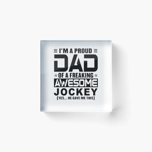 Item preview, I’m A Proud Dad Of A Freaking Awesome jockey, Funny Dad Shirt, Dad Of jockey Shirt, Dad Gifts, Christmas Gifts For Dad designed and sold by xlnv.