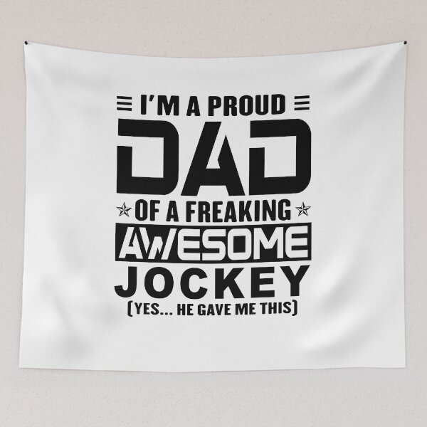 Item preview, I’m A Proud Dad Of A Freaking Awesome jockey, Funny Dad Shirt, Dad Of jockey Shirt, Dad Gifts, Christmas Gifts For Dad designed and sold by xlnv.
