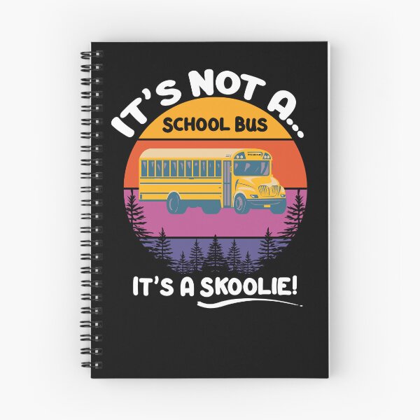 Item preview, Skoolie Scool Bis Conversion - It's not a school bus, it's a skoolie! For dark colors. designed and sold by thewildskoolie.