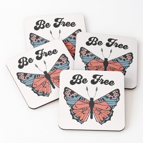 Item preview, Be Free Retro Butterfly designed and sold by HappyLifeCreate.