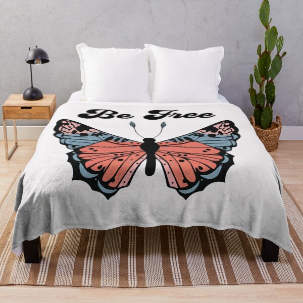 Item preview, Be Free Retro Butterfly designed and sold by HappyLifeCreate.
