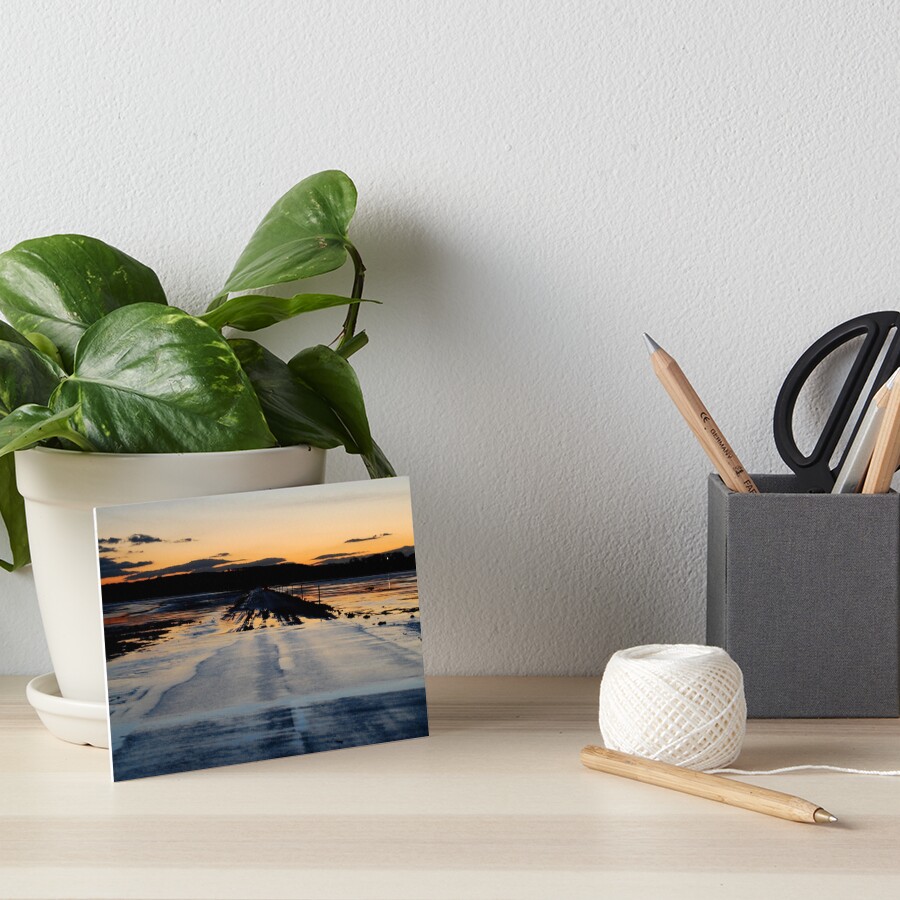 Lindisfarne Causeway Art Board Print