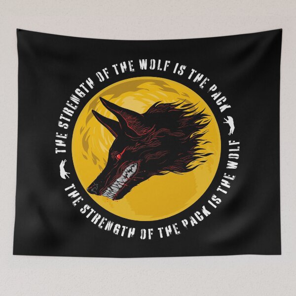 Item preview, The Strength of the Wolf is the Pack designed and sold by blackdogshop.