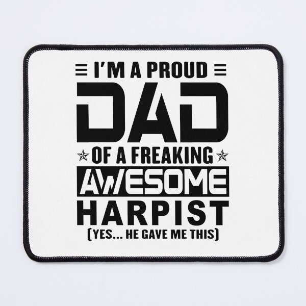 Item preview, I’m A Proud Dad Of A Freaking Awesome harpist, Funny Dad Shirt, Dad Of harpist Shirt, Dad Gifts, Christmas Gifts For Dad designed and sold by xlnv.