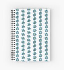 Blue/Green Flower Spiral Notebook