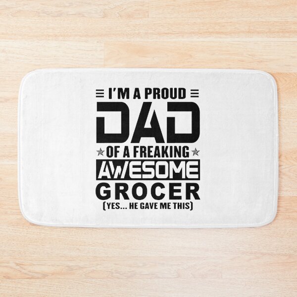 Item preview, I’m A Proud Dad Of A Freaking Awesome grocer, Funny Dad Shirt, Dad Of grocer Shirt, Dad Gifts, Christmas Gifts For Dad designed and sold by xlnv.