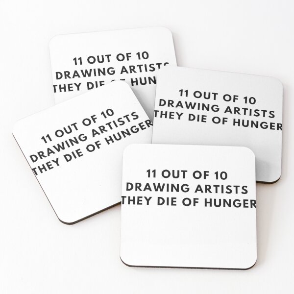 Item preview, 11 OUT 10 DRAWING ARTISTS THEY DIE OF HUNGER designed and sold by Cocodino ⭐⭐⭐⭐⭐.