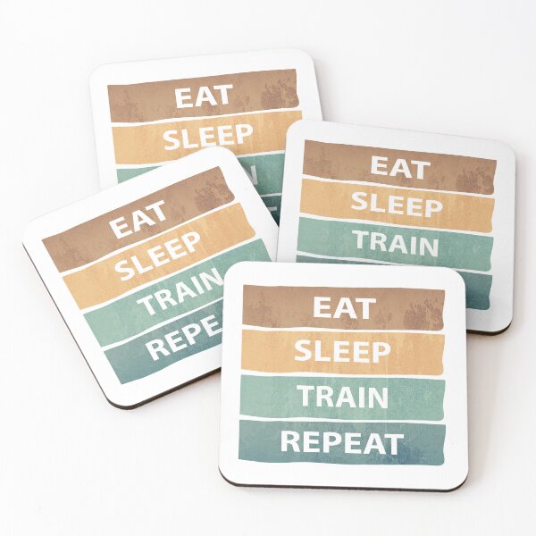 Item preview, EAT. SLEEP. TRAIN. REPEAT. - EAT SLEEP TRAIN REPEAT  designed and sold by MOONINSPIRATION.