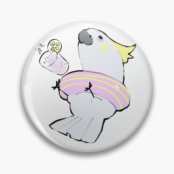 Item preview, Lesser Sulphur Crested Cockatoo with Lemonade designed and sold by Alice Cheng.