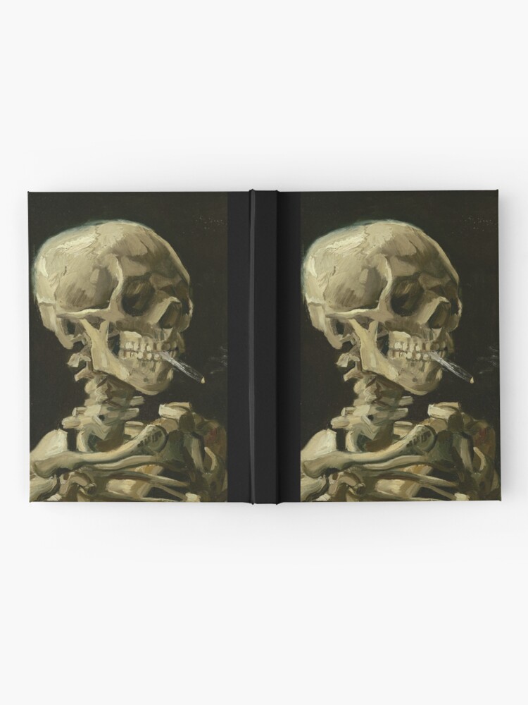 Alternate view of Skull Of A Skeleton With A Burning Cigarette - Vincent Van Gogh Hardcover Journal